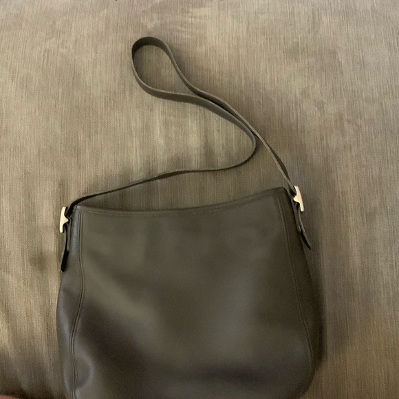 Coach Handbags - Coach Grey glove tanned leather Shoulder Bag with custom strap. 11”W X 10”H